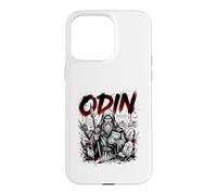 Viking God Odin Norse Mythology Runes Symbols Case for iPhone 15 Pro Max