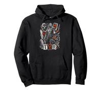 Viking God TYR Battle Warrior Wolves Runes Pullover Hoodie