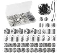 Viking Hair Beads & Beard Ornaments - 81 Pieces Hair Jewelry & Dreadlocks Accessories Premium Hair Jewelry for Women Braid Accessories Beard Beads for Men, Zinc Alloy, Stainless Steel, Tibetan Alloy