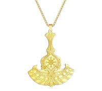 Viking hammer Pendant Necklace for Men Boys the Witcher Medallion Charm Chain Hip Hop Jewelry gift Streetwear Accessory for Men Women Casual Gift