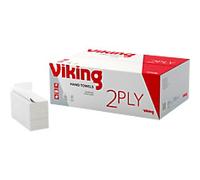 Viking Hand Towel Z-fold White 2 Ply 21 x 24 cm 3750 sheets
