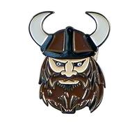 Viking Head Metal Enamel Pin Badge Lapel Brooch Warrior Fighter Nordic Pagan Thor