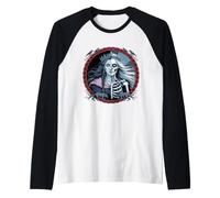 Viking Hel Goddess Half Skull Norse Mythology Raglan Baseball Tee