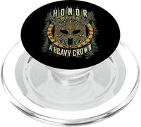 Viking Honor Heavy Crown Warrior Helmet Norse Runes PopSockets PopGrip for MagSafe