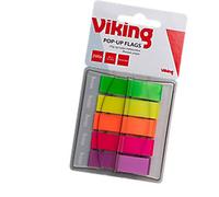 Viking Index Flags Assorted Plain Special format 5 Packs of 40 Strips