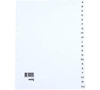 Viking Indices A4 White 20 Part Perforated Board A - Z