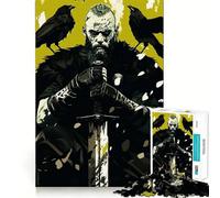 Viking Jarl Jigsaw 1000 Pieces Memory Skill Fun Smooth Edge Perfect Interlock Fun-filled Way to Fill Empty Hours (38x26cm)