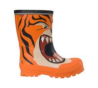 Viking Jolly Print Rain Boot, Orange Multi, 3 UK