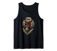 Viking Jumping Spider with Scottish Thistle Art Tank Top