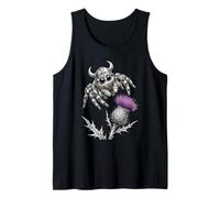 Viking Jumping Spider with Scottish Thistle Art Tank Top