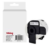 Viking Label Roll Compatible Brother DK-11202 WB-BRRLD11202-WT Adhesive Black on White 62 x 90 mm Thermal