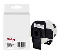 Viking Label Roll Compatible Brother DK-11209 WB-BRRLD11209-WT Adhesive Black on White 62 x 90 mm Thermal 800 Labels