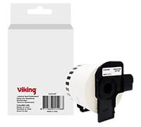 Viking Label Roll Compatible Brother DK-22251 WB-BRRLD22251-WT Adhesive Black on White 62 x 90 mm Thermal