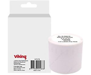 Viking Label Roll Compatible DYMO S0722480 WB-DMRL99019-WT Adhesive Black on White 59 x 70 mm Thermal 110 Labels