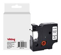 Viking Labelling Tape Compatible DYMO S0720830 WB-DMRL45803-WT Adhesive Black on White 19 x 75 mm Thermal