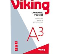 Viking Laminating Pouches A3 Glossy 150 (2 x 75 microns) Transparent Pack of 100