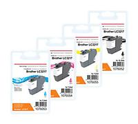 Viking LC-3217 Compatible Brother Ink Cartridge Black, Cyan, Magenta, Yellow Pack of 4 Multipack