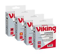Viking LC223 Compatible Brother Ink Cartridge Black, Cyan, Magenta, Yellow Pack of 4 Multipack