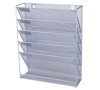 Viking Literature Display A4 32.5 (W) x 10.5 (D) x 40.5 (H) cm Silver