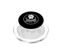 Viking Longship Full Moon Norse Maritime Symbol PopSockets PopGrip for MagSafe