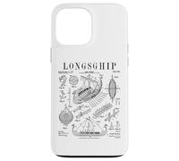 Viking Longship Funny Vintage Patent Norse Mythology Case for iPhone 13 Pro Max