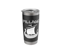 Viking Longship Pillage Stainless Steel Insulated Tumbler