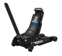 Sealey Viking 3 Tonne Low Profile Trolley Jack, Car Jack, with Rocket Lift - 3100TB, Black