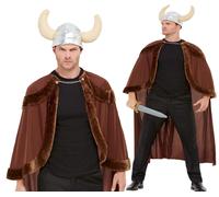 Viking Mens Fancy Dress Saxon Warrior Adults Historical Vikings Costume Outfit