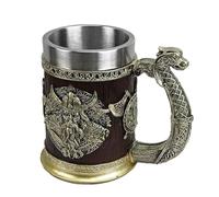 Viking Mug For Men, Barrel Mug, Antique Barrel For Men For Party Decoration, Nordic Decoration Mug, Whi Barrel Mug Stainless Steel 600Ml, Coffee Mug