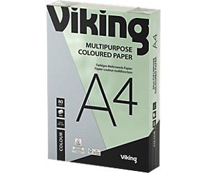Viking Multipurpose A4 Coloured Paper Green 80 gsm 500 Sheets
