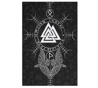 Viking Myth 1000 Pieces of Puzzles for Adults And Children - Wooden Puzzles, Stress Relief Games And Unique Gifts 78×53cm