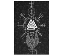 Viking Myth Jigsaw Puzzles for Adults 1000 Piece for Kids Woodenboard Puzzle Family Decoration 1000 PCS