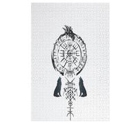 Viking Myth Wooden Jigsaw Puzzles for Adults Hard Poster Puzzle 1000 Piece Precise Interlocking Educational Game Toys 78×53cm