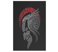 Viking Myth Wooden Puzzles Jigsaw Puzzle 1000 Pieces for Adults Creative Difficult Challenging Game （78×53cm）