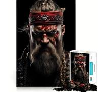 Viking Mythology 1000-piece Jigsaw Puzzles Brain Training Fun Tight Interlock No Gaps Bonding Activity for Loved Ones (38x26cm)