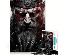Viking Mythology Adults 1000 Piece Jigsaw Puzzle Memory Fun Game Clean Cut Sturdy Components Unique Gift for Stress Relief (38x52cm)