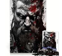 Viking Mythology Jigsaw Puzzle 1000 Piece for Adults Intellectual Fun Relaxing Pastime Sharp Cut (50x75cm)