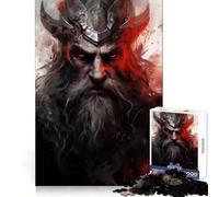 Viking Mythology Jigsaws for Adults1000 Pieces Logic Practice Peaceful Escape Clean Edges Unique Xmas Gift (38x26cm)