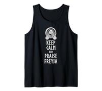 Viking Mythology - Keep Calm and Praise Freyja Norse Goddess Tank Top