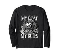 Viking Mythology Pagan Nordic Culture My Boat My Rules Long Sleeve T-Shirt