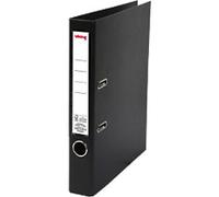 Viking Narrow Lever Arch File A4 50 mm Black 2 Rings Plastic Matt Portrait
