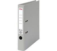 Viking Narrow Lever Arch File A4 50 mm Grey 2 Rings Plastic Matt Portrait