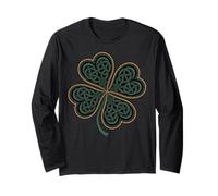Viking Norse Celtic Knot St Patrick's Shamrock Knotwork Long Sleeve T-Shirt