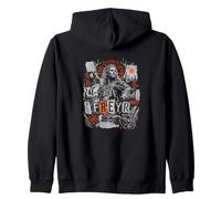 Viking Norse God FREYR Runes Saga Warrior Zip Hoodie