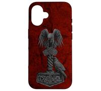 Viking Norse Mythology Thor's Mjolnir Odin's Huginn & Muninn Case for iPhone 16