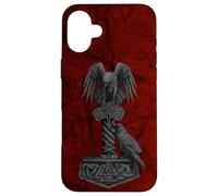 Viking Norse Mythology Thor's Mjolnir Odin's Huginn & Muninn Case for iPhone 16 Plus