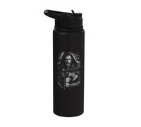 Viking Norse USA Warrior American Flag Design Stainless Steel Insulated Water Bottle