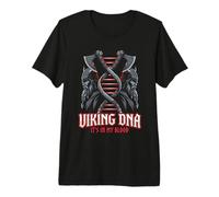 Viking Norse Warrior Nordic Blood Heritage Double Helix DNA Premium T-Shirt