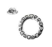 Viking Norse Wreath Design Lapel Pin Badge 20 x 20mm