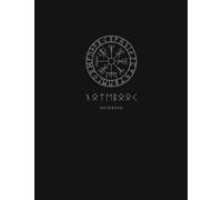 Viking Notebook: Vegvesir Norse Compass Of Life Rune